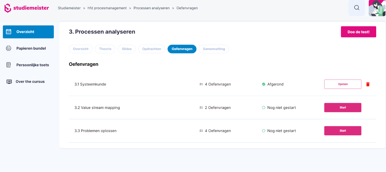 Oefenvragen Per Paragraaf Studiemeister